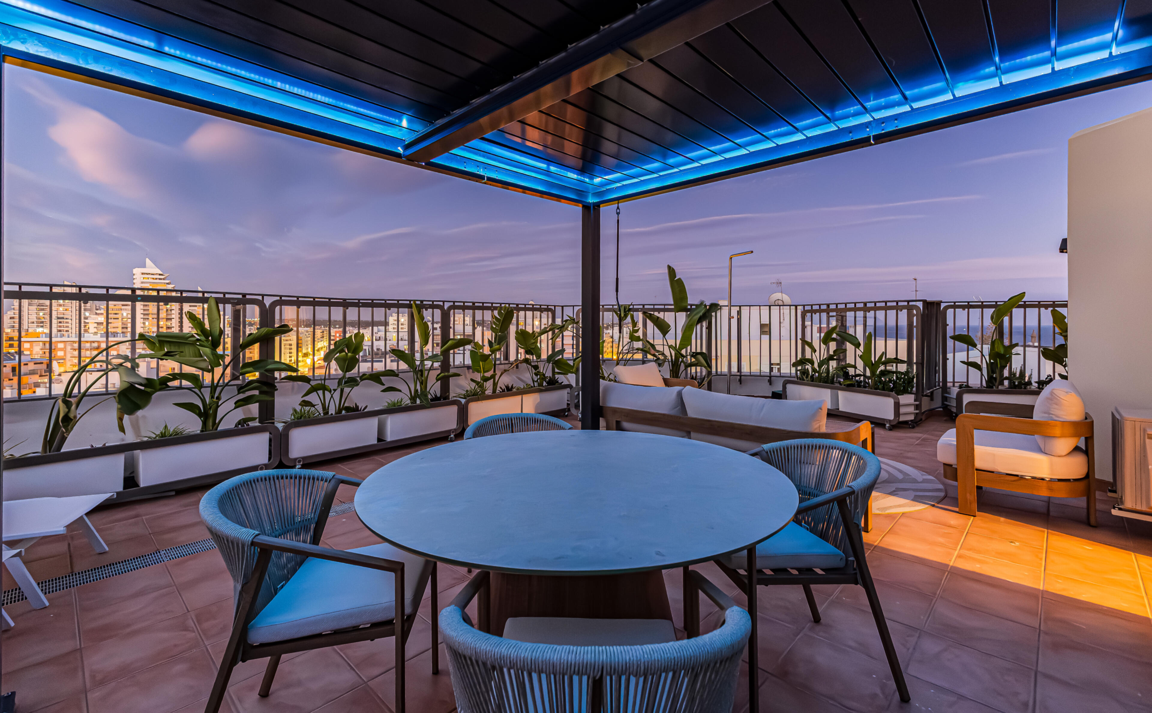 Sea view apartment terrace in Armação de Pêra Algarve